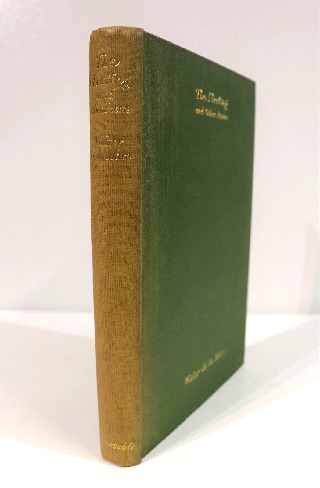 The Fleeting by Walter De La Mare - 1933 - 1st Edition Literature Book