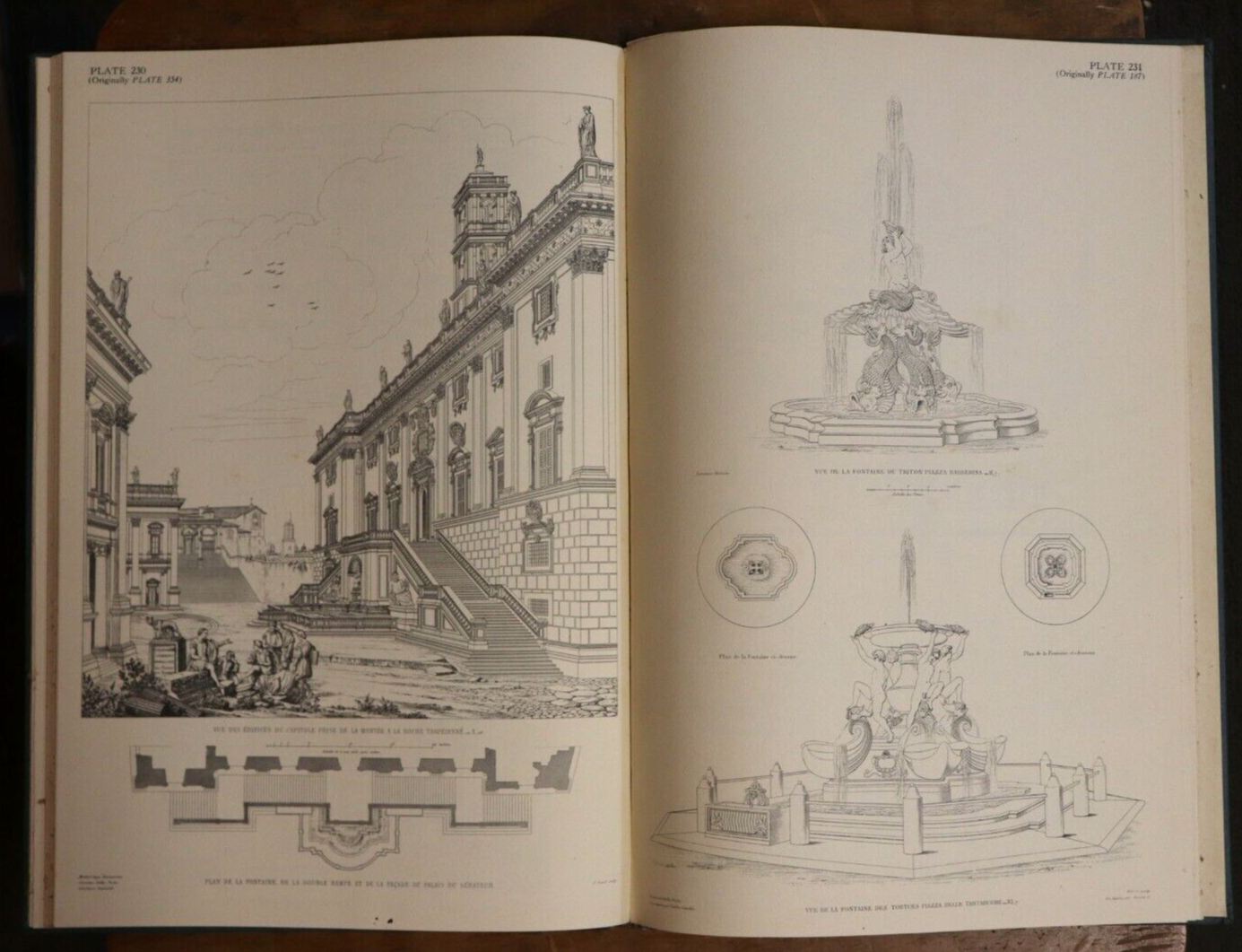 1928 4vol Edifices De Rome Moderne by Paul Letarouilly Architectural Books