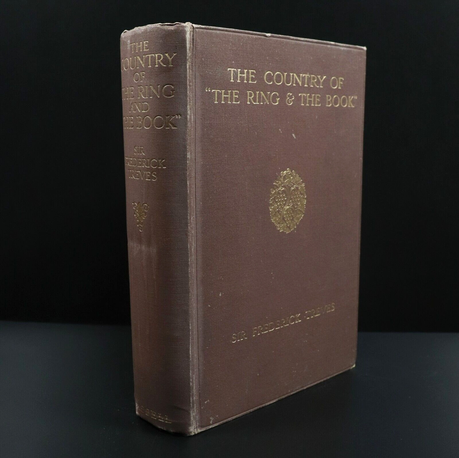 1913 The Country Of "The Ring & The Book" Antique Literature Book 1st Edition