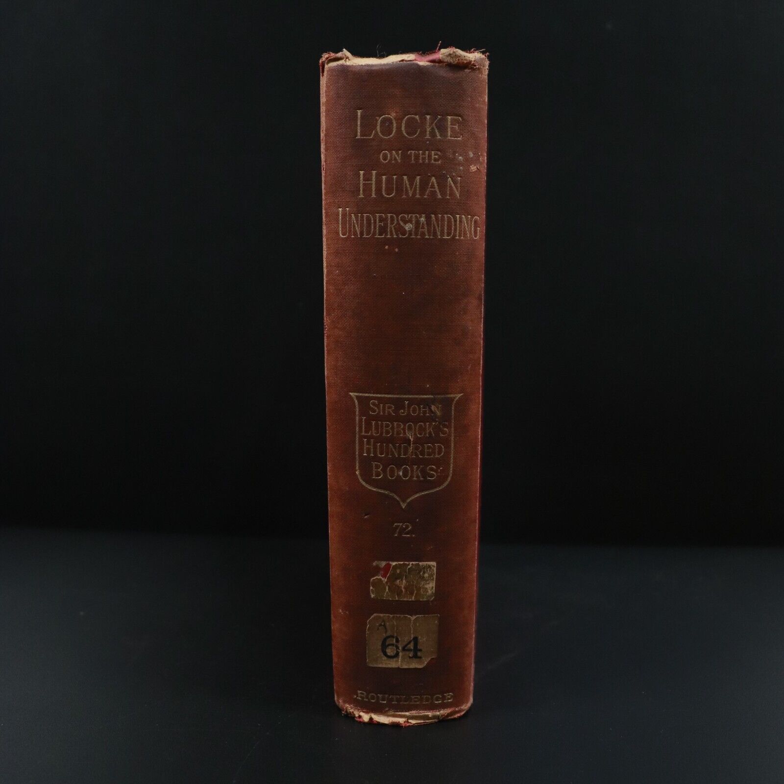 1894 An Essay On The Human Understanding J. Locke Antiquarian Philosophy Book