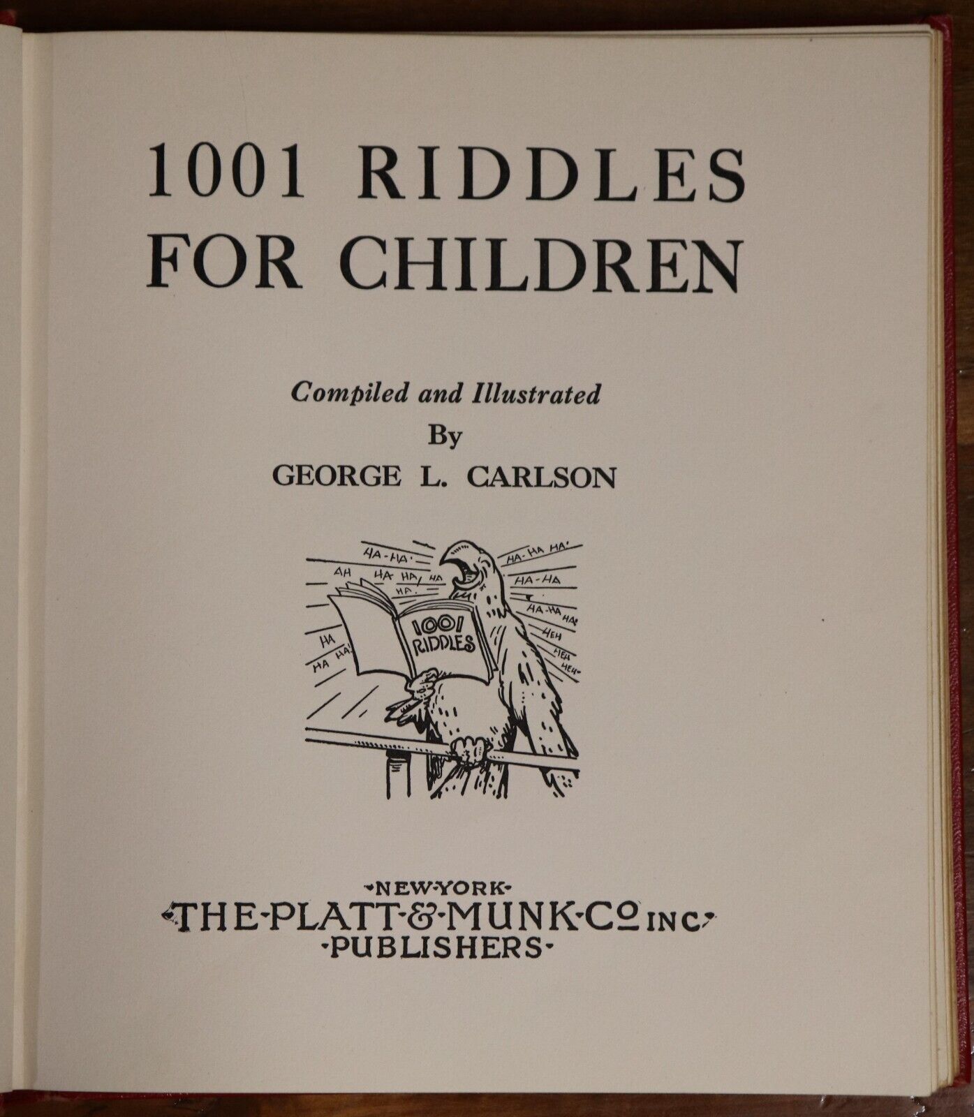 1001 Riddles For Children - 1949 - Illustrated Childrens Book - 0