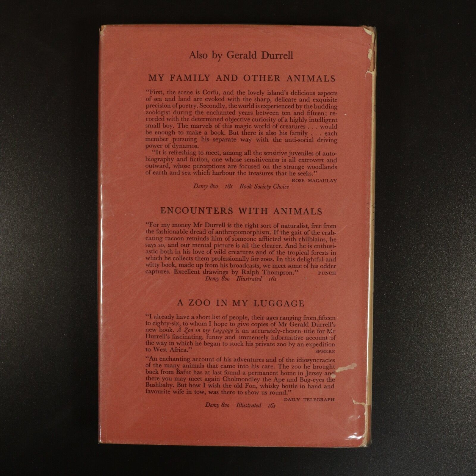 1961 The Whispering Land by Gerald Durrell South American Travel Book Patagonia