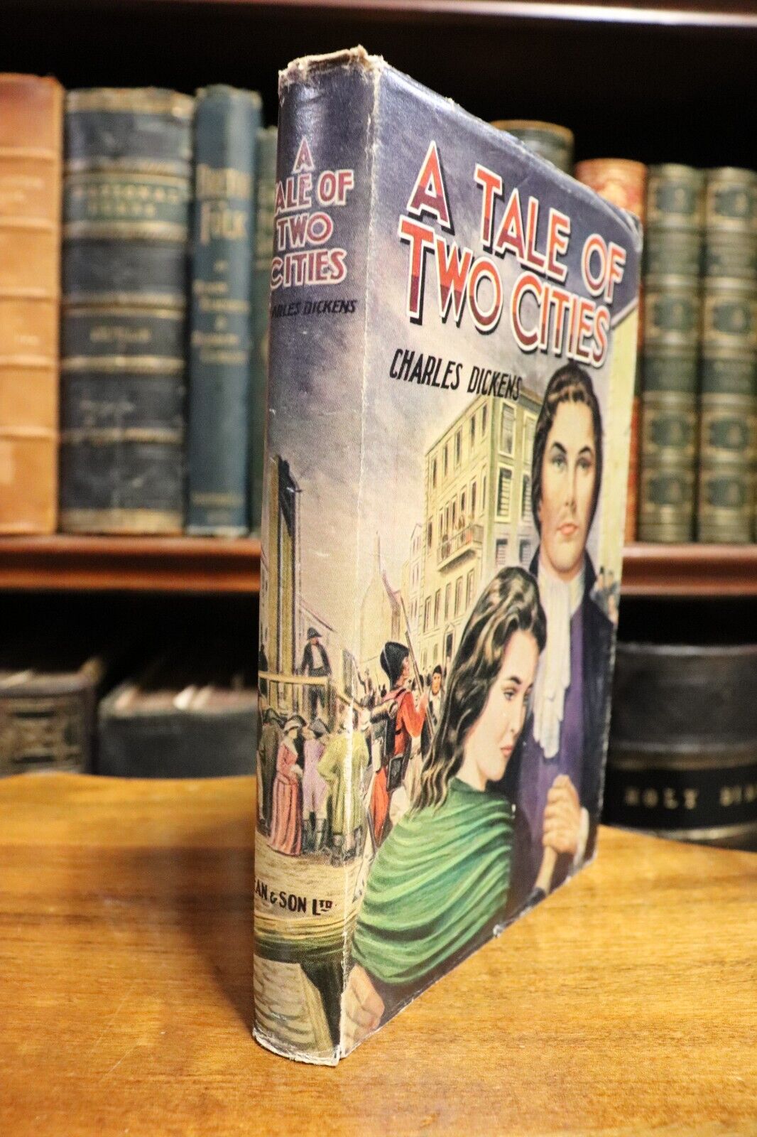 A Tale Of Two Cities - c1950's - Vintage Charles Dickens Book