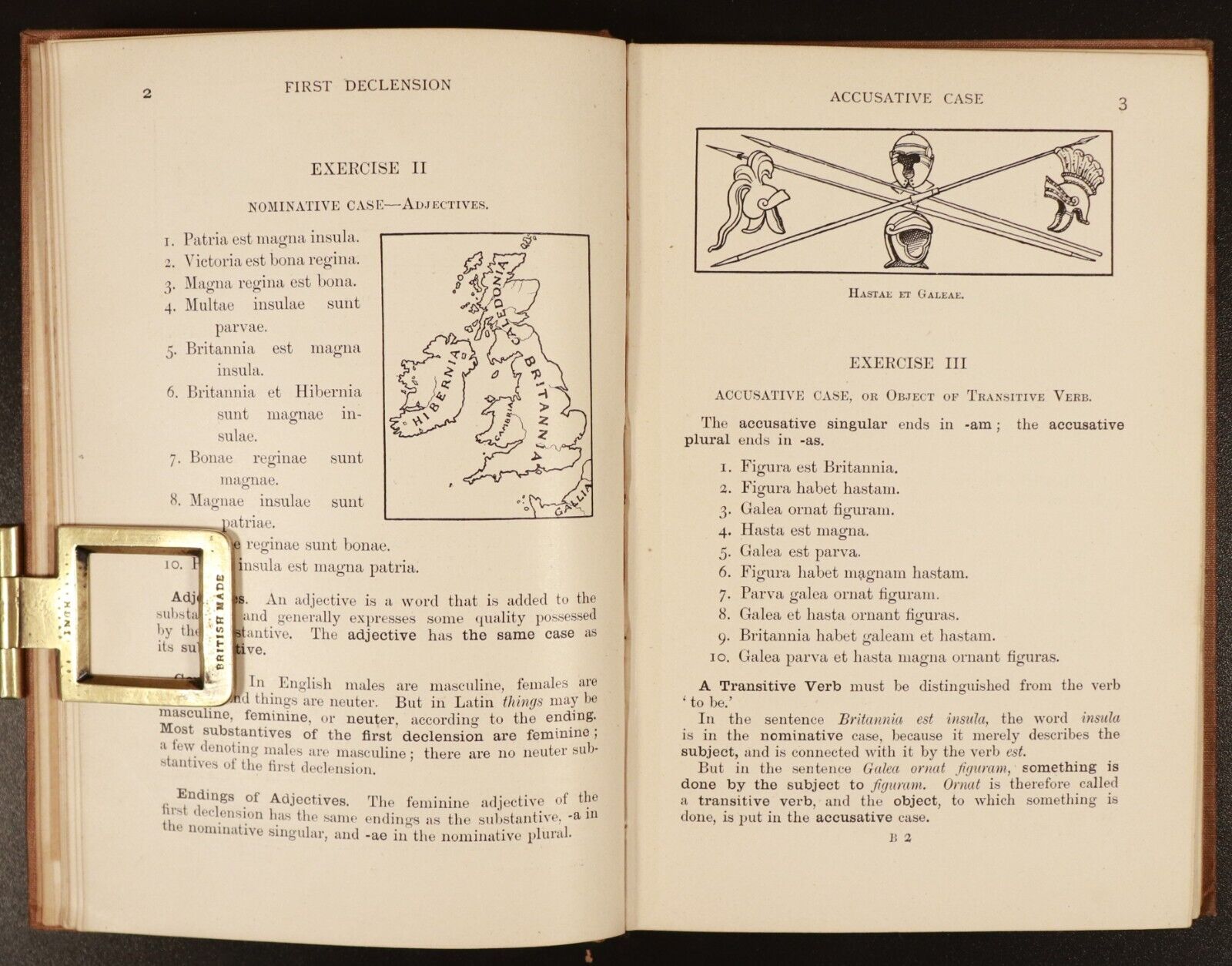 1901 Bells Latin Course by E.C. Marchant Antique Latin Language Reference Book