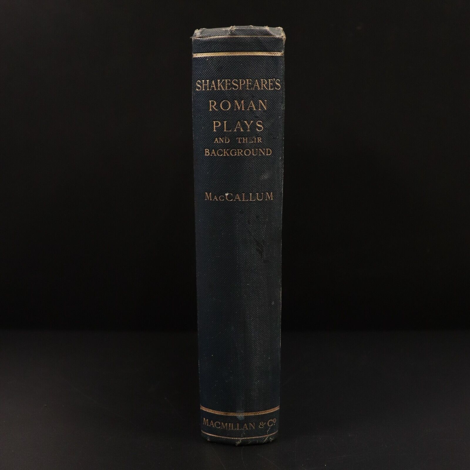 1910 Shakespeare's Roman Plays & Their Background by M. MacCallum Antique Book