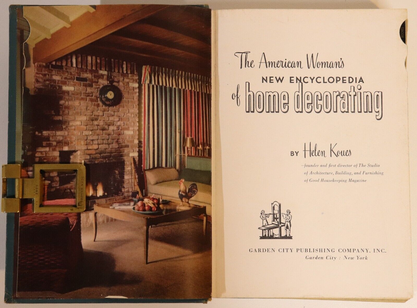 American Womans Encyclopedia Of Home Decorating - 1954 - Home Decor Book