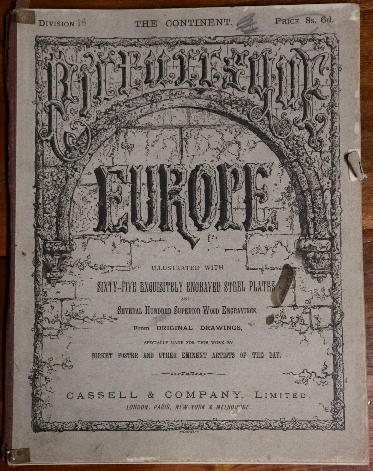 Picturesque Europe - Division 16 - c1875 - Rare Antiquarian Engravings Book