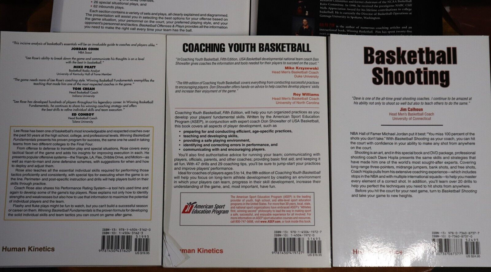 Basketball Coaching & Skills Books - Bulk Lot Sports Coaching Books