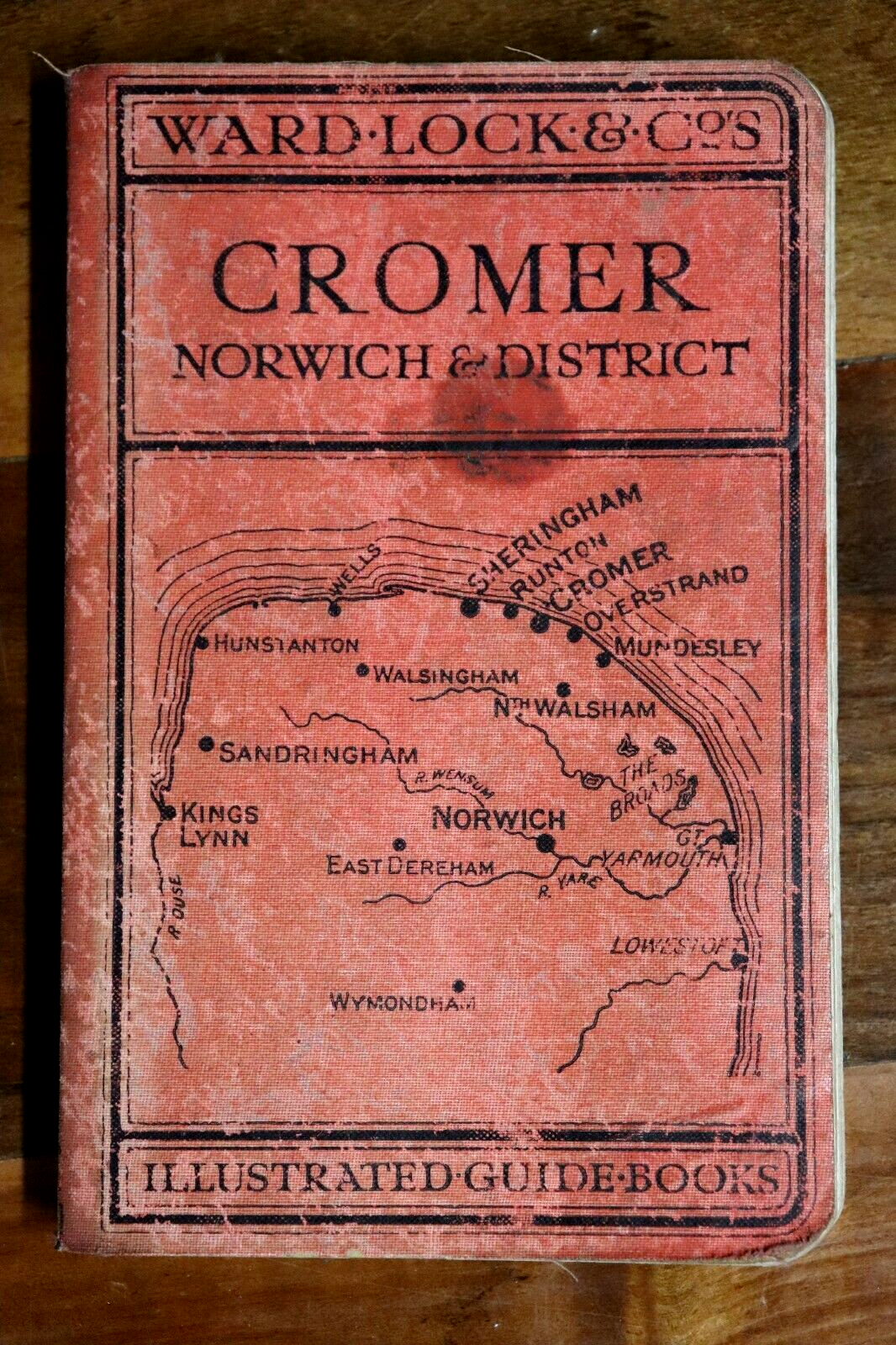 Guide To Cromer: Ward Lock & Co - c1925 - Antique Travel Guide Book w/Maps - 0