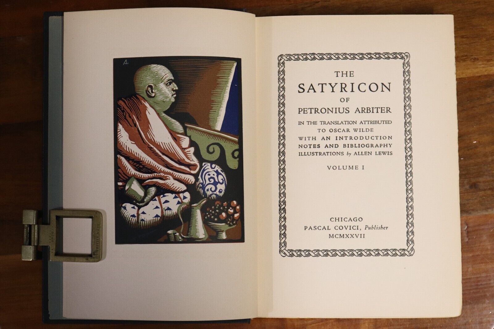 The Satyricon Of Petronius Arbiter - 1927 - 2 Volume Set Antique Books