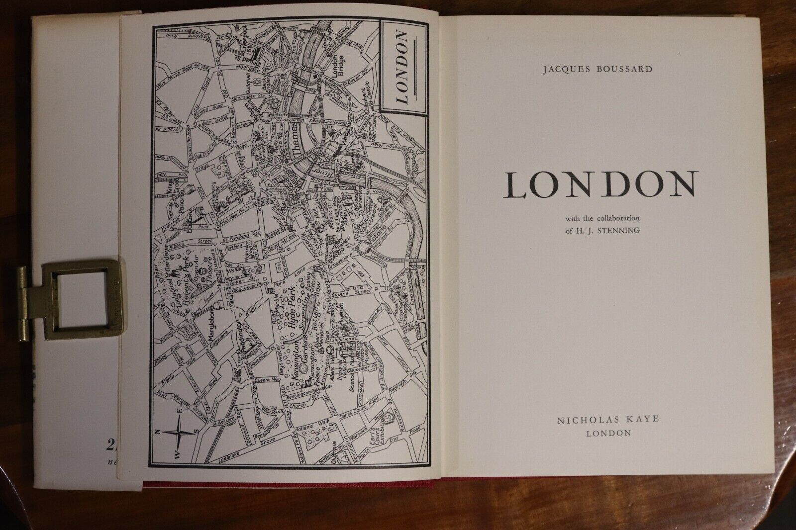 London by Jacques Boussard  - 1951 - Vintage British History Book