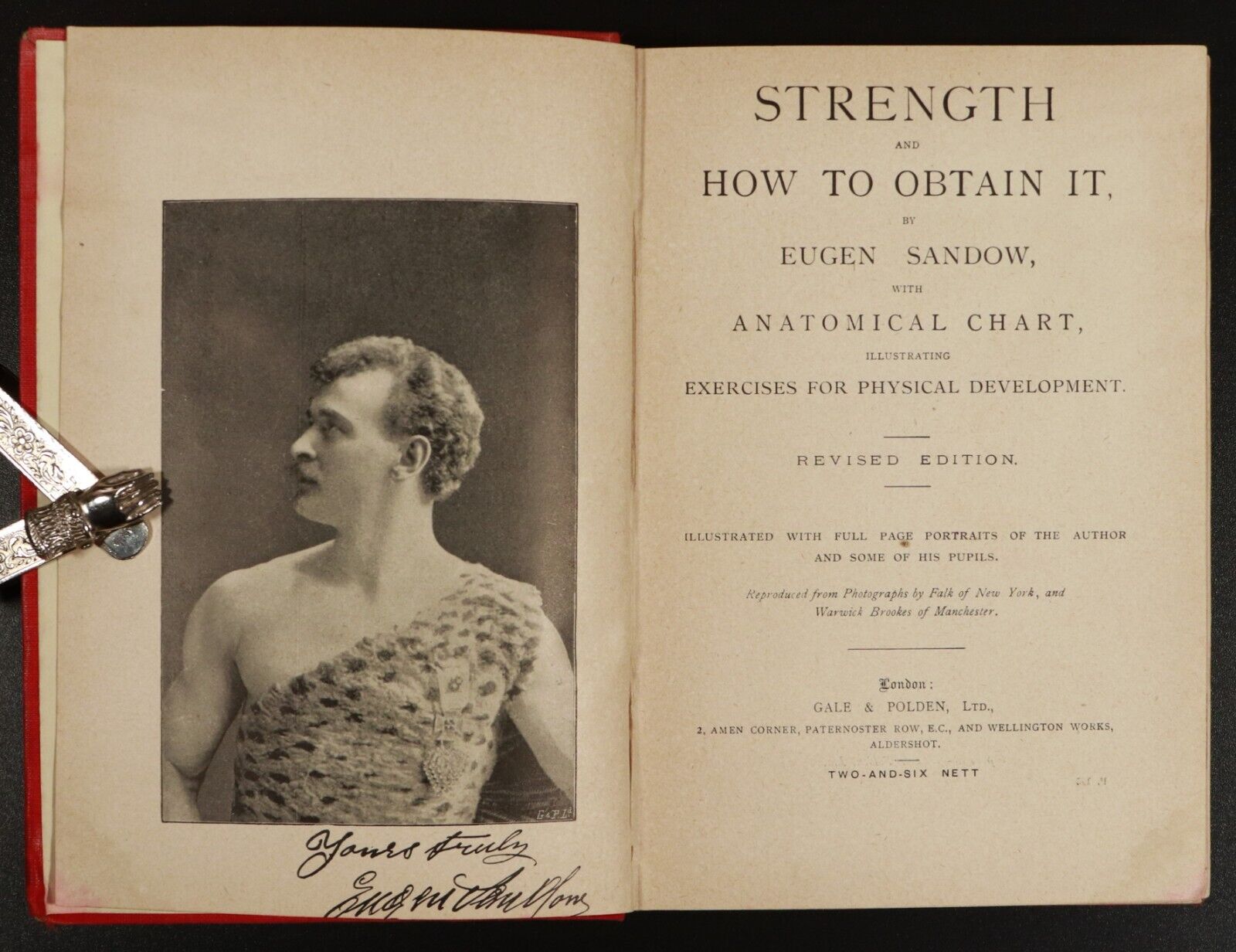 c1900 Strength & How To Obtain It by E. Sandow Antique Self Improvement Book