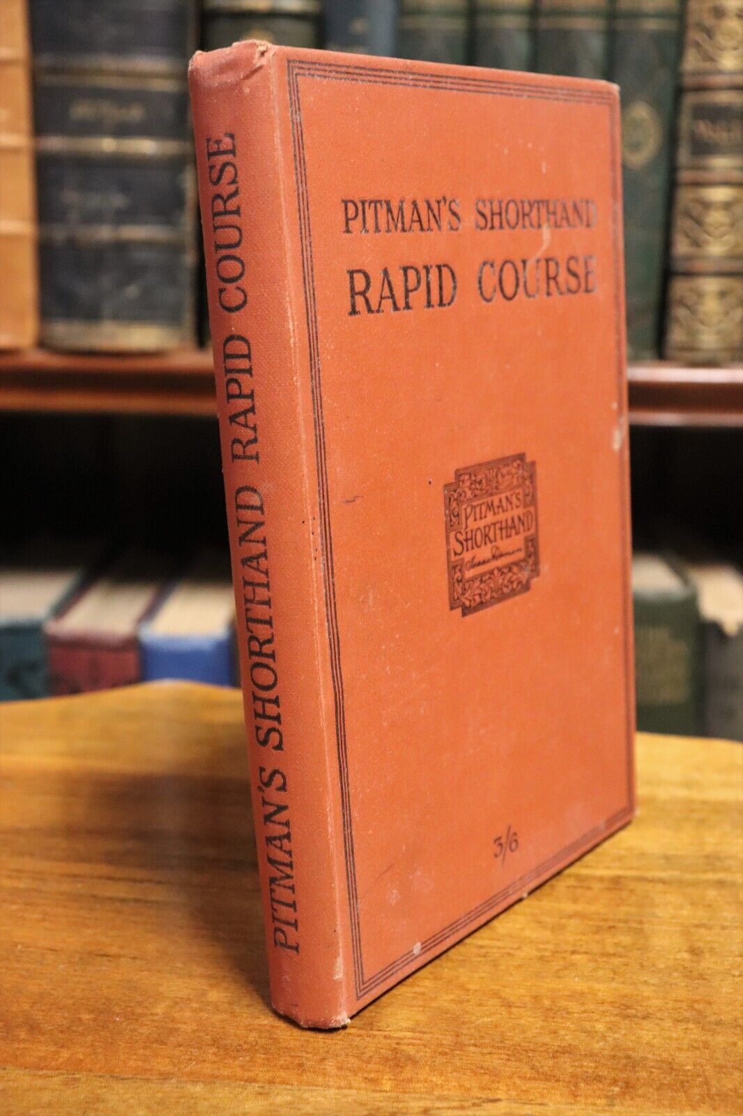 1915 Pitman's Shorthand Rapid Course Antique English Reference Book