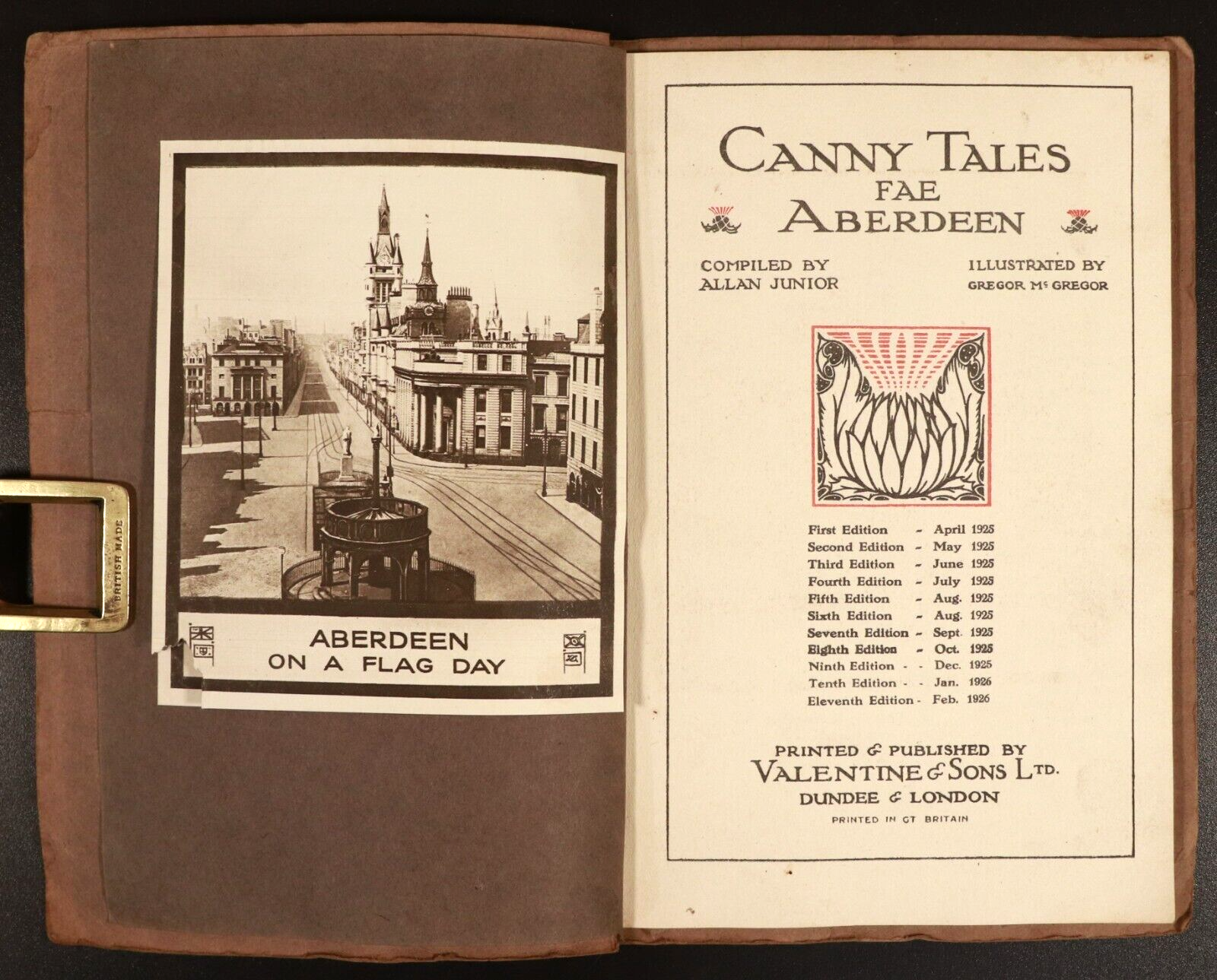 1926 Canny Tales Fae Aberdeen by Allan Junior Antique Scottish Fiction Book - 0
