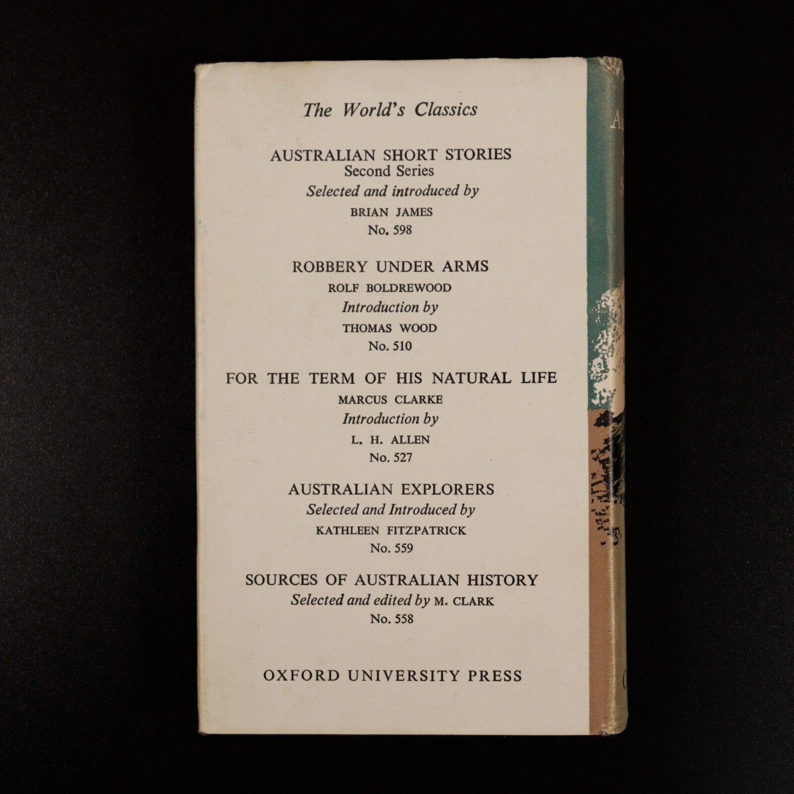 1965 Australian Short Stories Selected by Walter Murdoch Australian Fiction Book