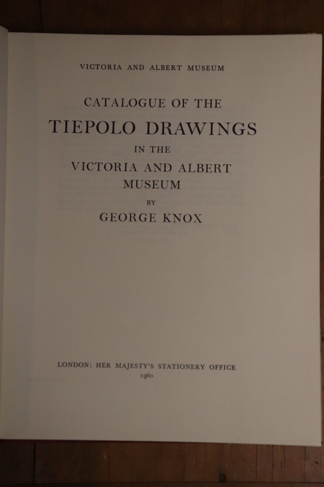 Catalogue Of Tiepolo Drawings In The Victoria & Albert Museum - 1960 Art Book - 0
