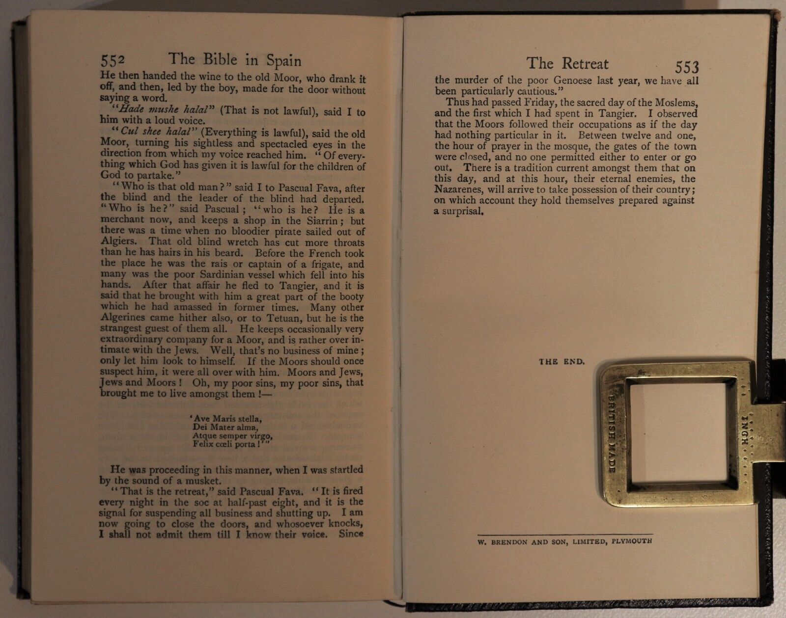 The Bible In Spain by George Borrow - c1920 - Antique Literature Book