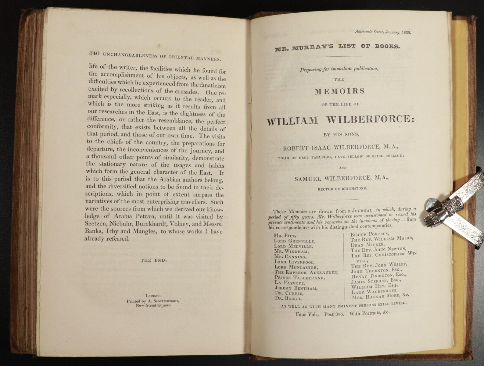 1838 Journey Through Arabia Petraea To Mt Sinai & City Of Petra Antiquarian Book