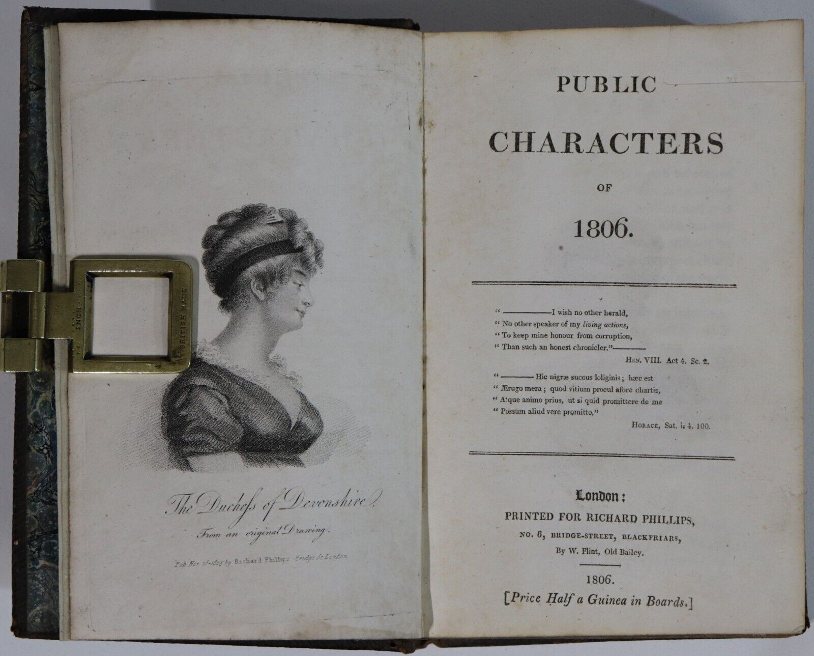 1798-1807 8vol British Public Characters: R Phillips Antiquarian Book Set