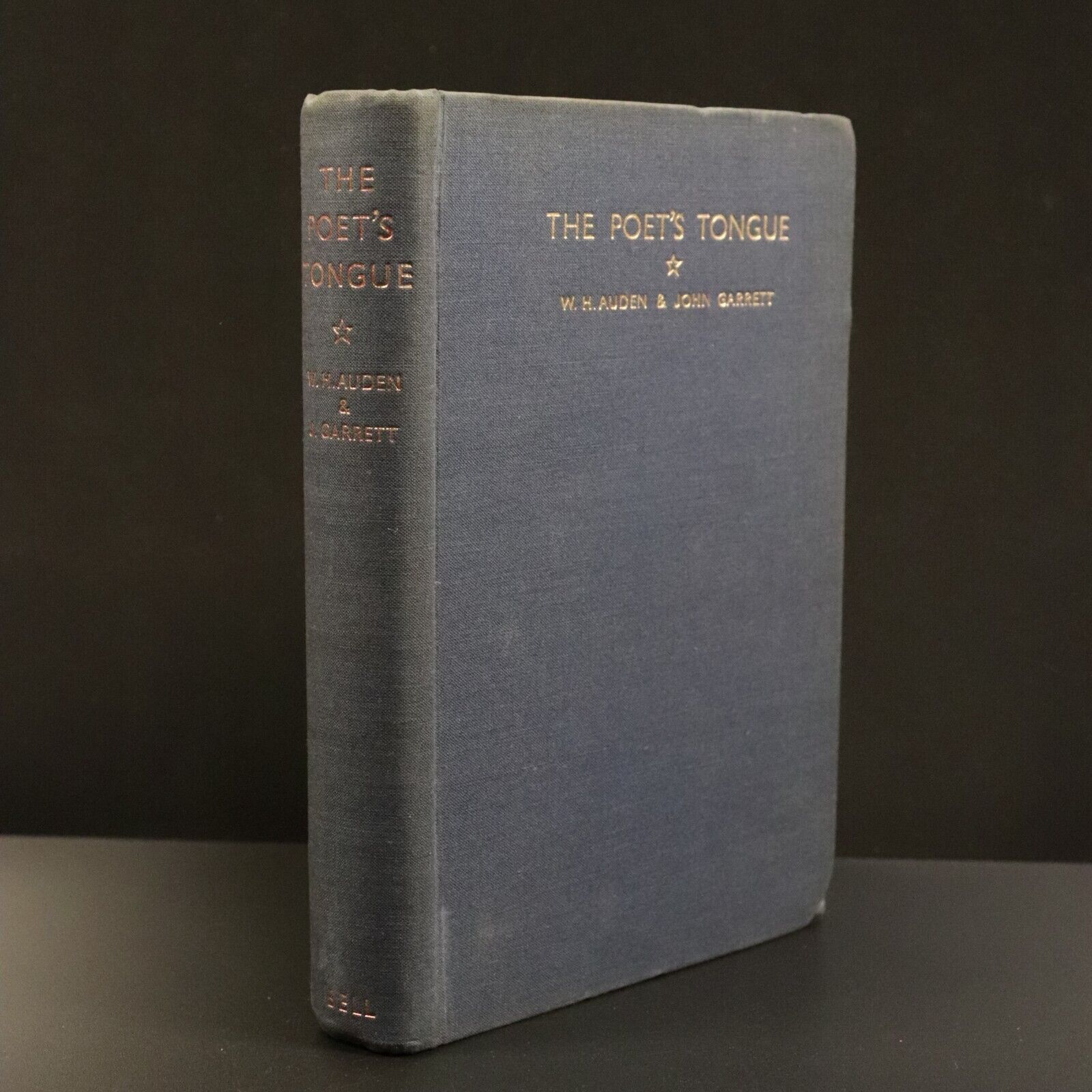 1935 The Poets Tongue An Anthology Antique Poetry Book by WH Auden & J Garrett
