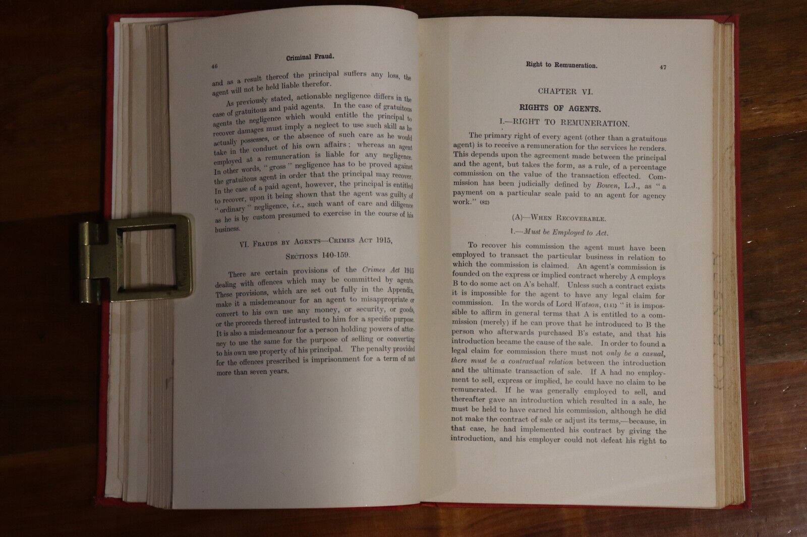 The Law Relating To Estate Agents & Auctioneers - 1925 - Australian History Book