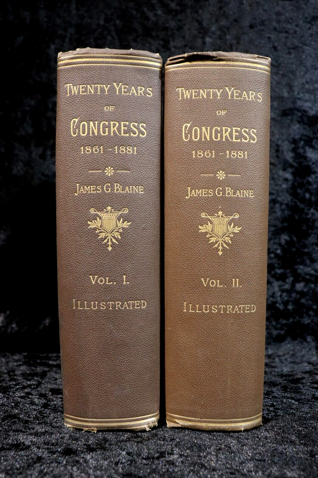 Twenty Years Of Congress by J.G. Blaine - 1884 - Antique American History Books