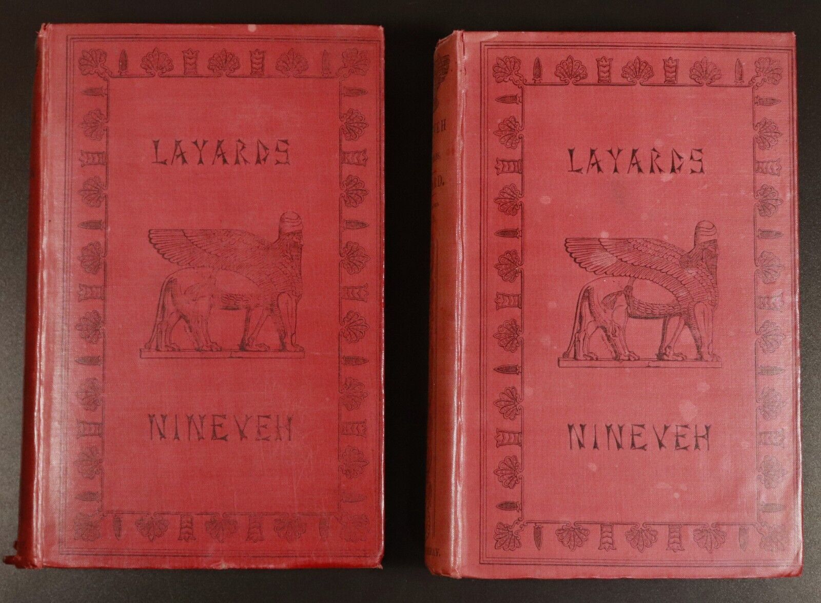 1850 2vol Nineveh And Its Remains by A.H. Layard Antiquarian Book Set Babylon