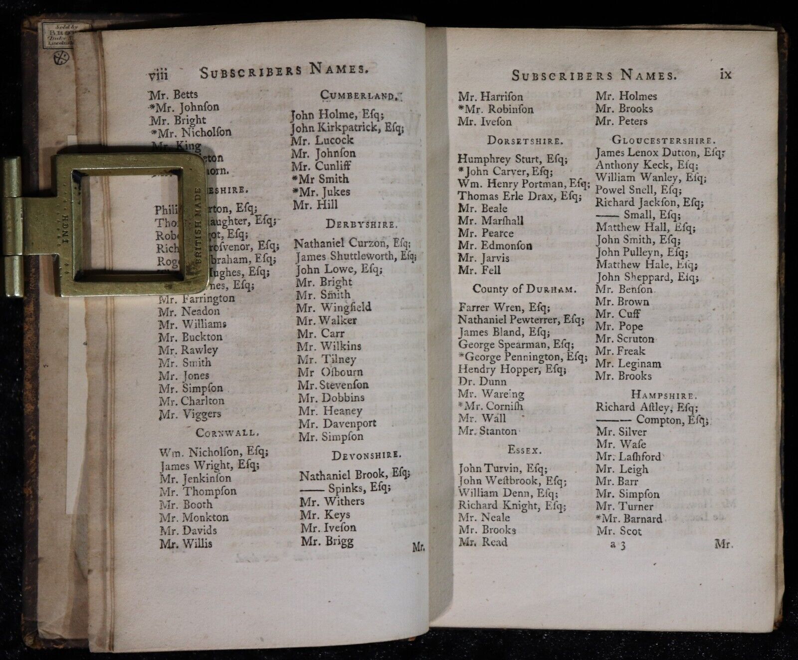 An Historical List Of Horse Matches Run - 1754 - Antiquarian Sport History Book