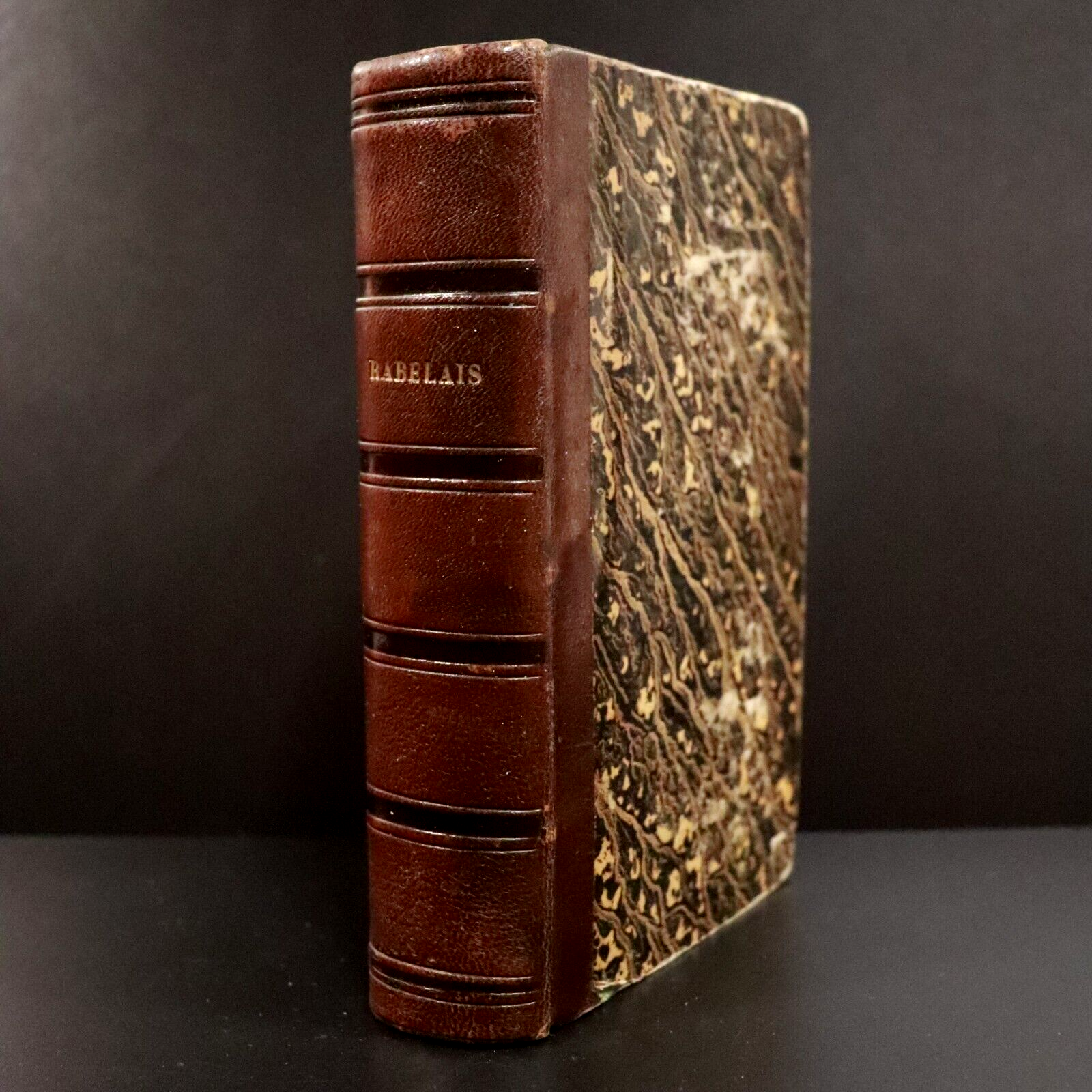 1854 Oeuvres De Rabelais by Louis Barre Antiquarian French Literature Book