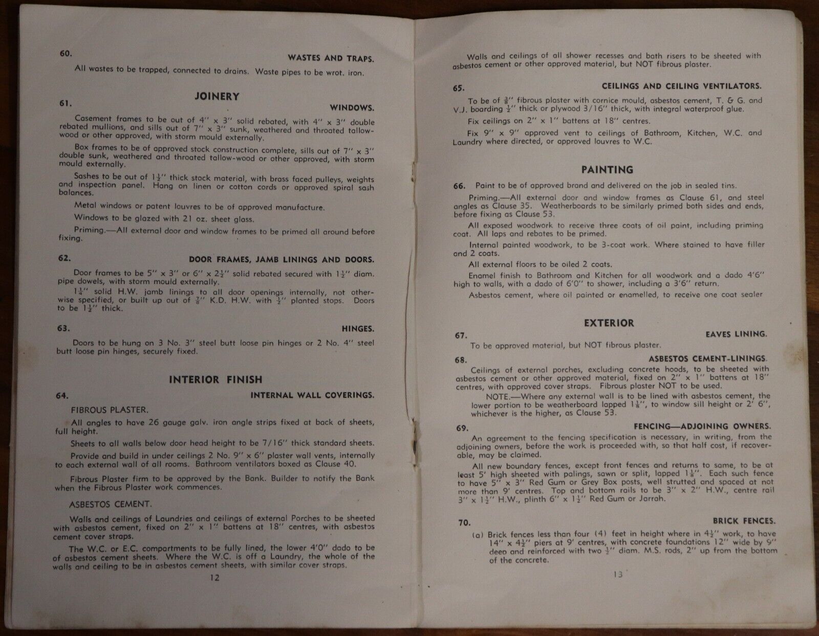 Commonwealth Bank Of Australia Housing Loans Guide Book - 1947