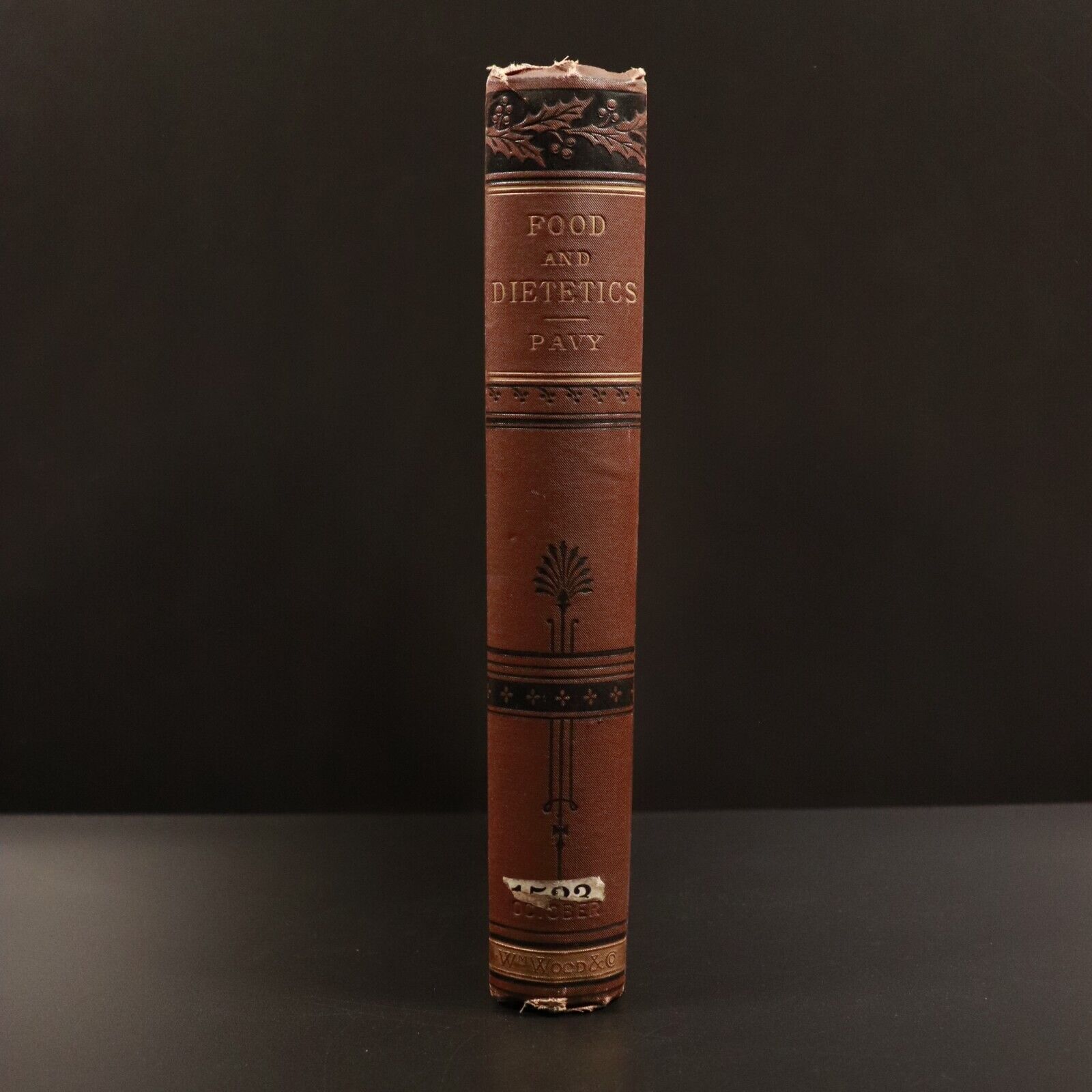 1881 A Treatise On Food & Dietetics by F.W. Pavy Antique Medical Health Book