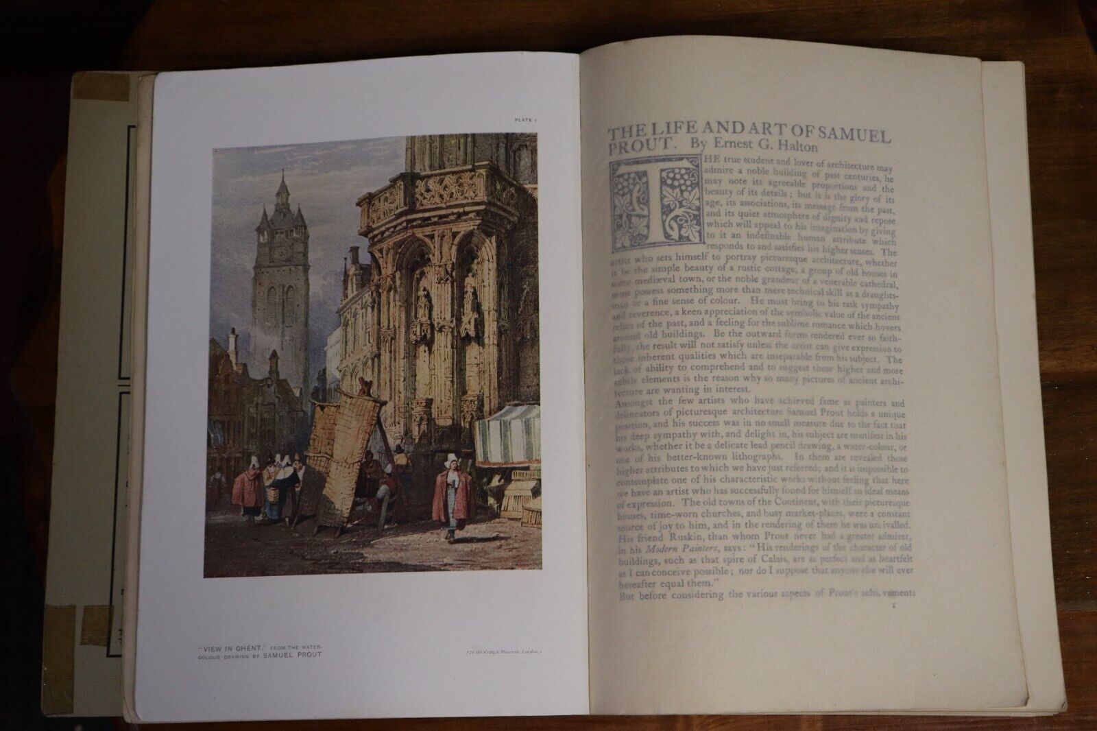 1915 The Studio Sketches by Samuel Prout Antiquarian Architecture & Art Magazine