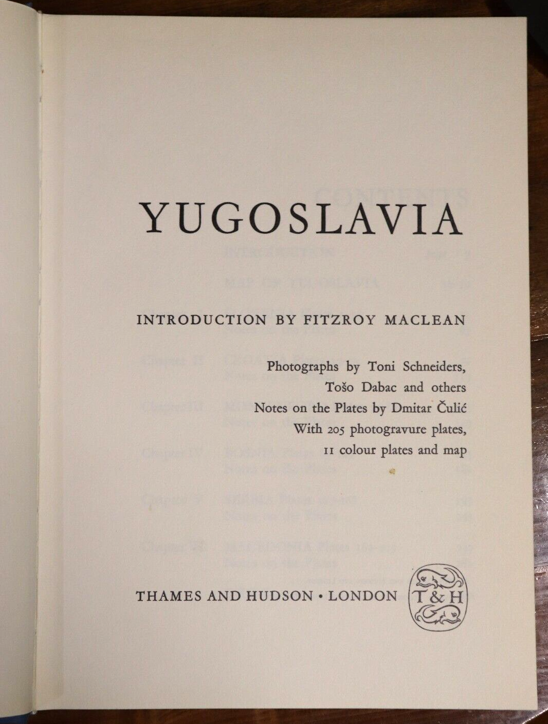 1969 Yugoslavia by Fitzroy Maclean Vintage Architecture & History Book - 0