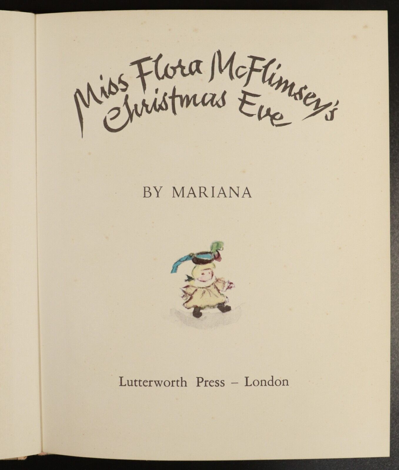 1961 Miss Flora McFlimsey's Christmas Eve Vintage Childrens Book 1st UK Edition