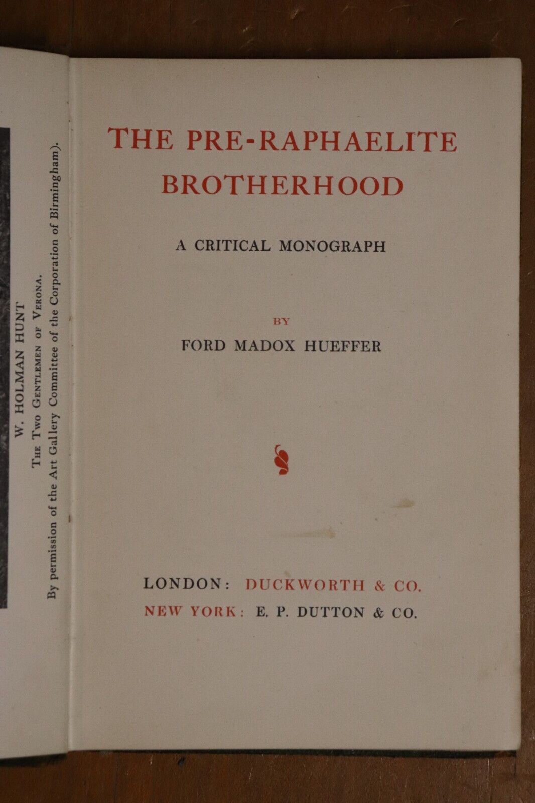 The Pre-Raphaelite Brotherhood - c1907 - Rare Antique Art Book - 0