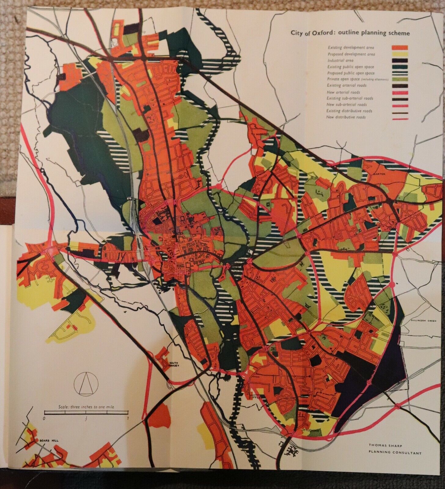 Oxford Replanned by Thomas Sharp - 1948 - Town Planning & Architecture Book