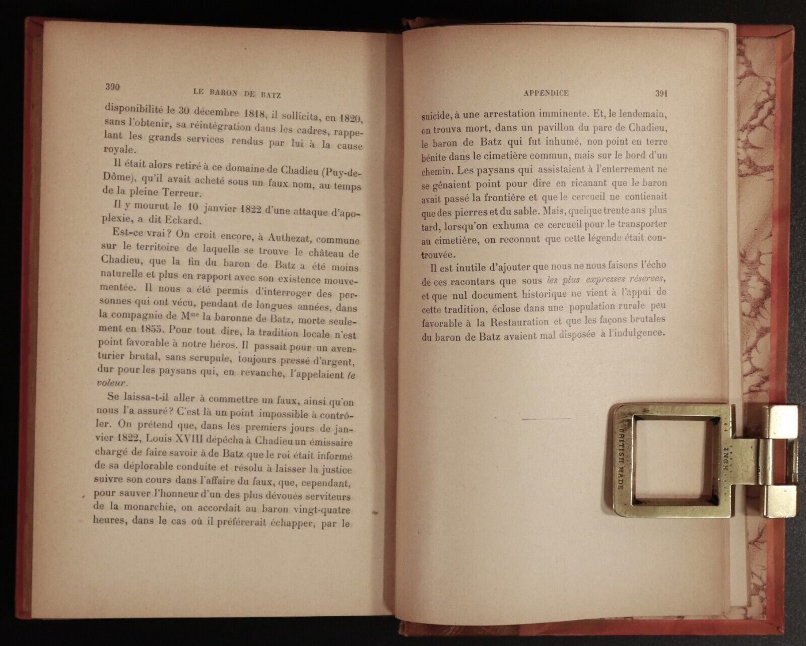 1902 Un Conspirateur Royaliste Baron de Batz Antique French Book Fine Binding