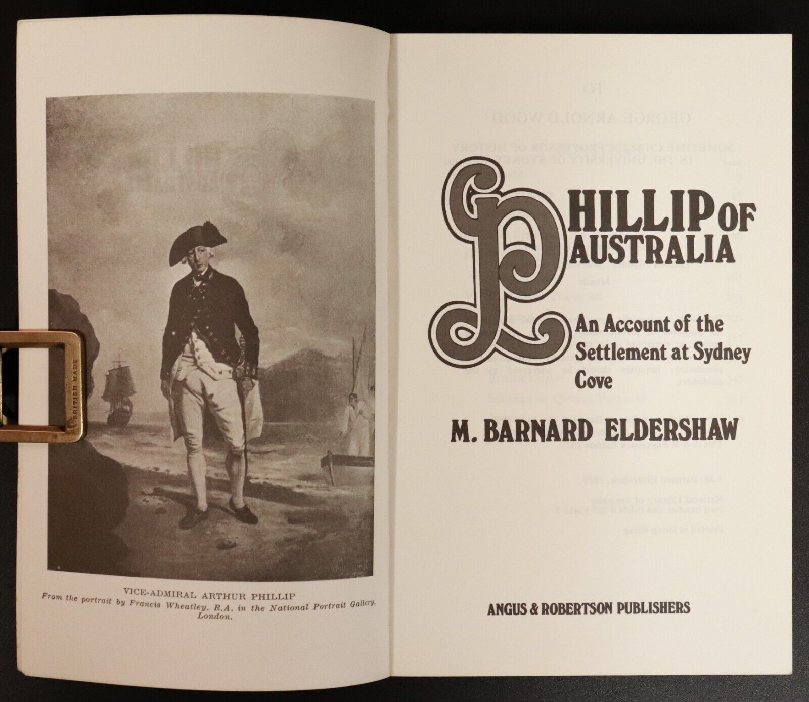 1977 Famous Australian Lives: Arthur Phillip Australian History Book Sydney Cove - 0