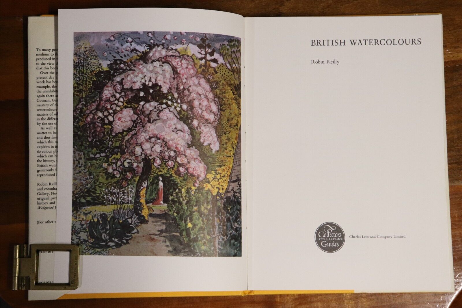 British Watercolours by Robin Reilly - 1974 - 1st Edition Vintage Art Book - 0