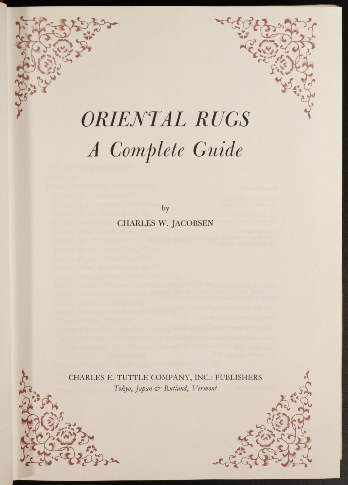1979 Oriental Rugs: A Complete Guide by C. W. Jacobsen Reference Book - 0