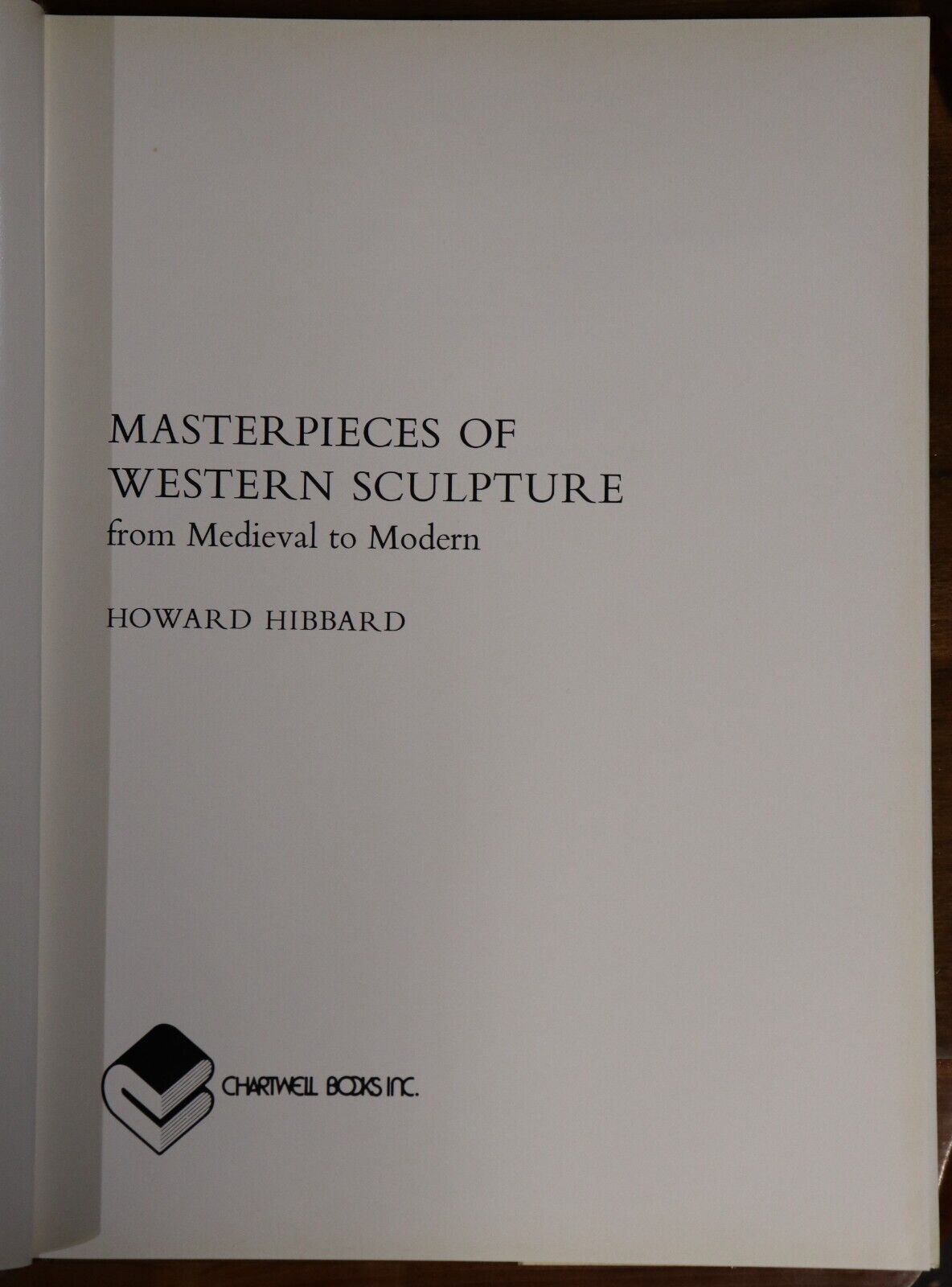 Masterpieces Of Western Sculpture - c1977 - Vintage Art Book