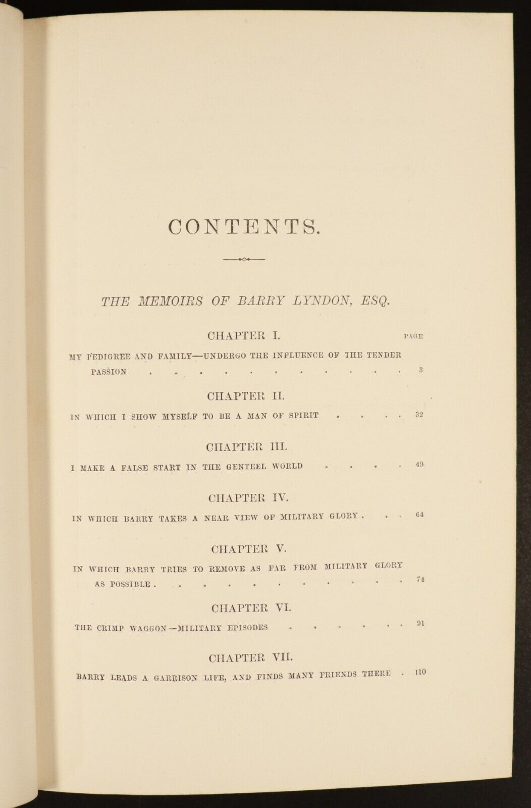 1885 Barry Lyndon by William Makepeace Thackeray Antique Fiction Book