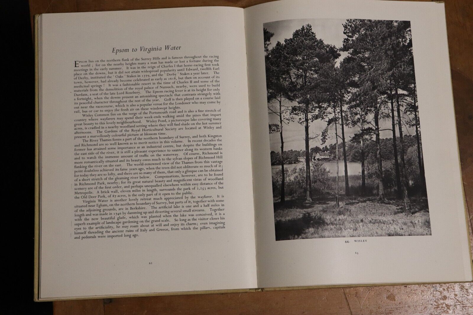 The Surrey Hills by WA Poucher - 1949 - Antique British History Book