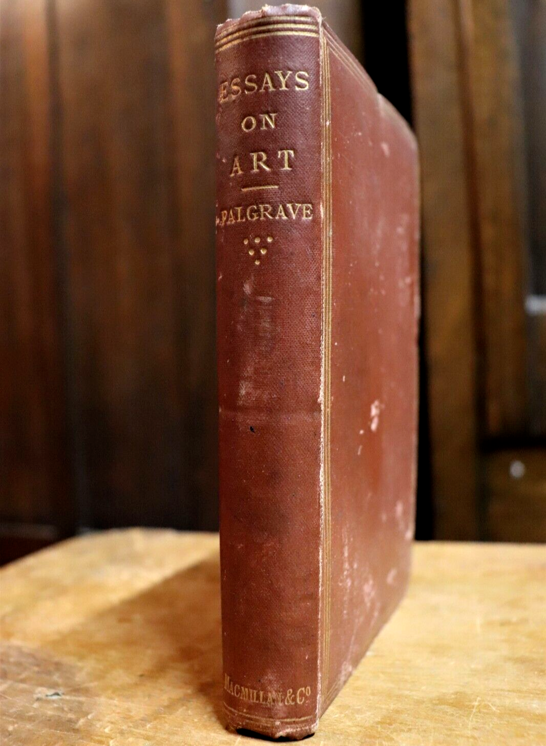 1866 Essays On Art by Francis Turner Palgrave Antiquarian Art Book