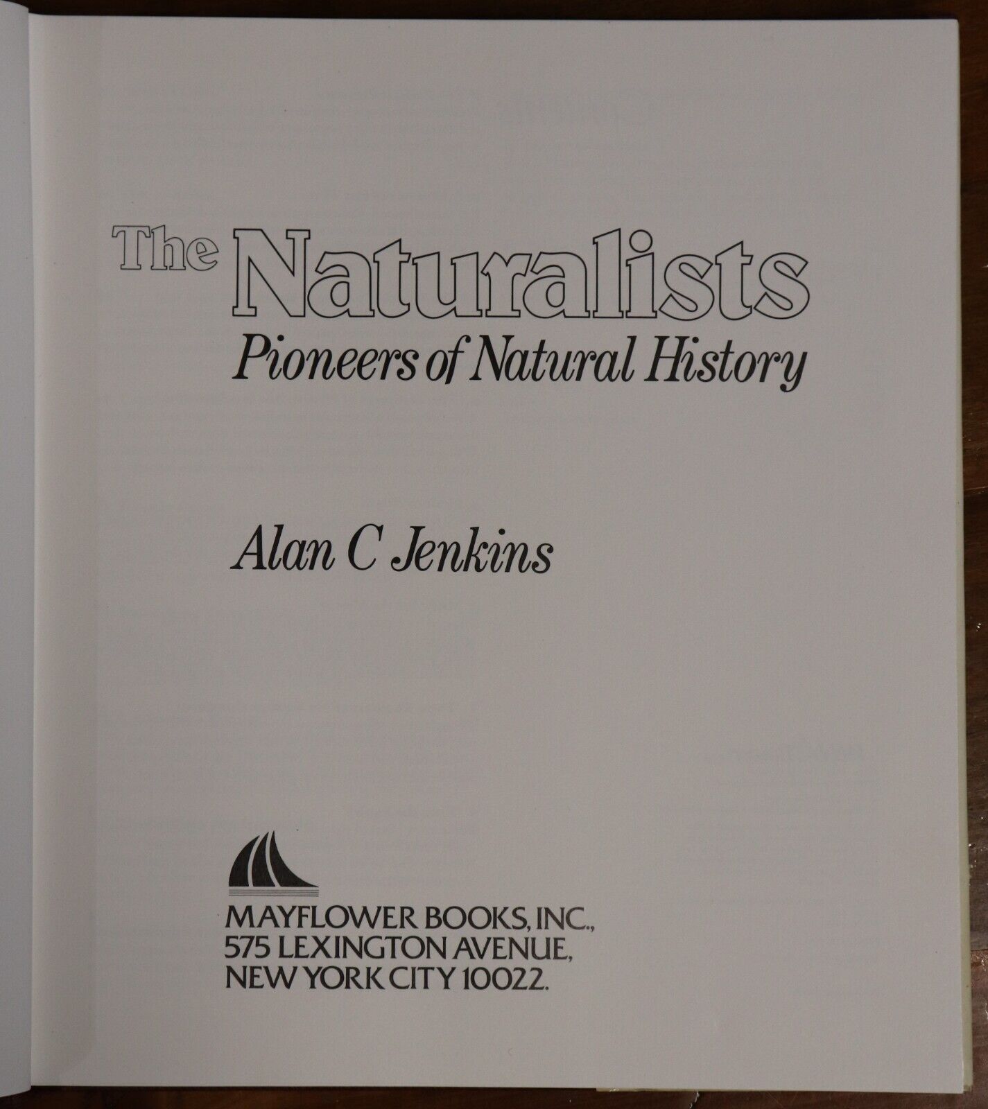 The Naturalists by AC Jenkins - 1978 - Darwin Science & Nature Book