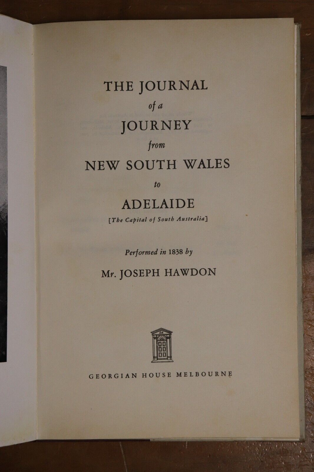 Journal Of A Journey From NSW To Adelaide - 1952 - Australian History Book