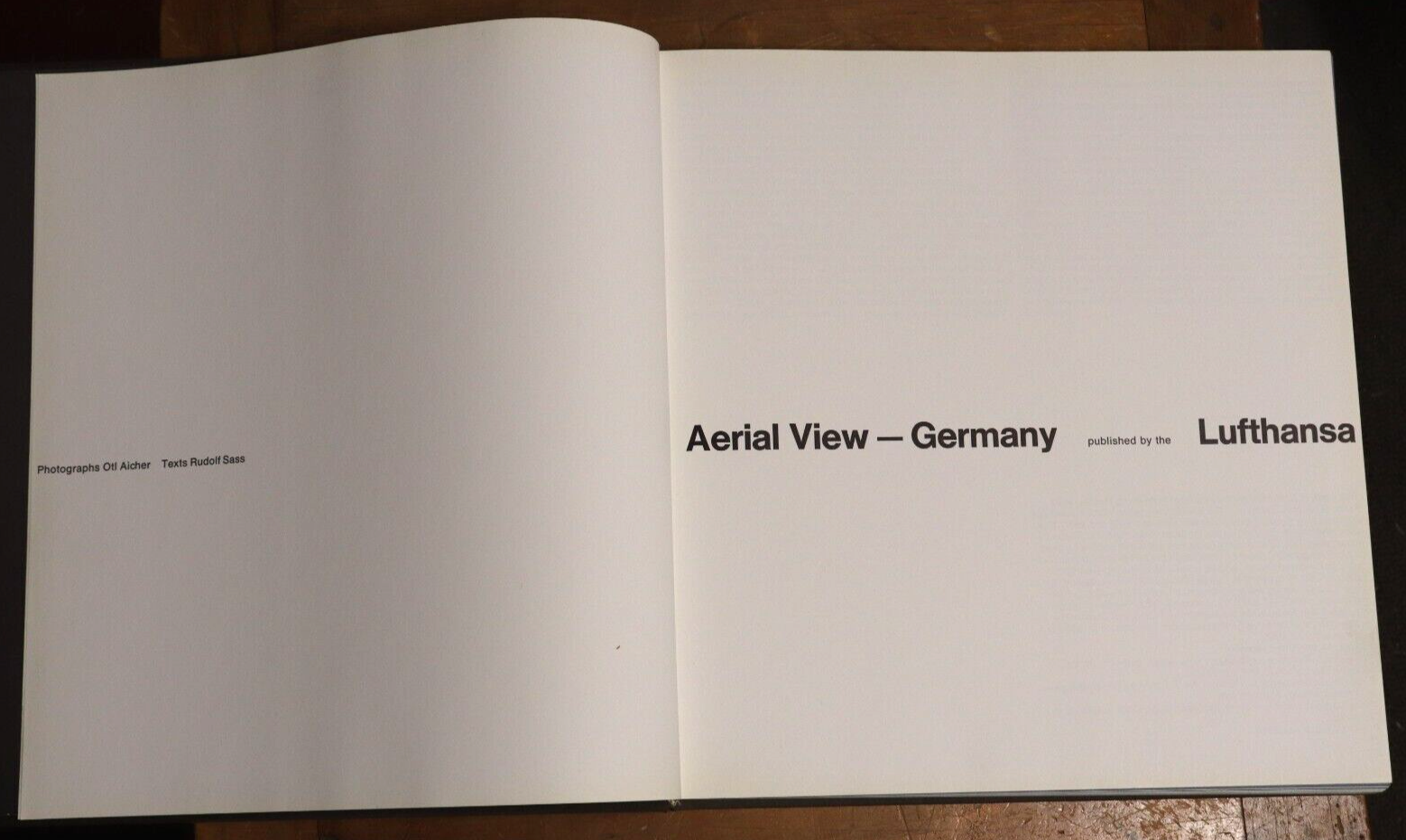 Aerial View Germany - Lufthansa - 1969 - Vintage German Photo History Book - 0