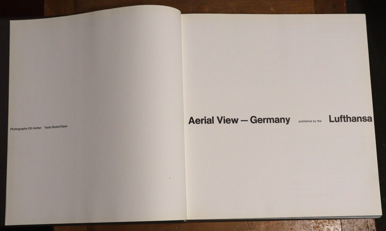 Aerial View Germany - Lufthansa - 1969 - Vintage German Photo History Book