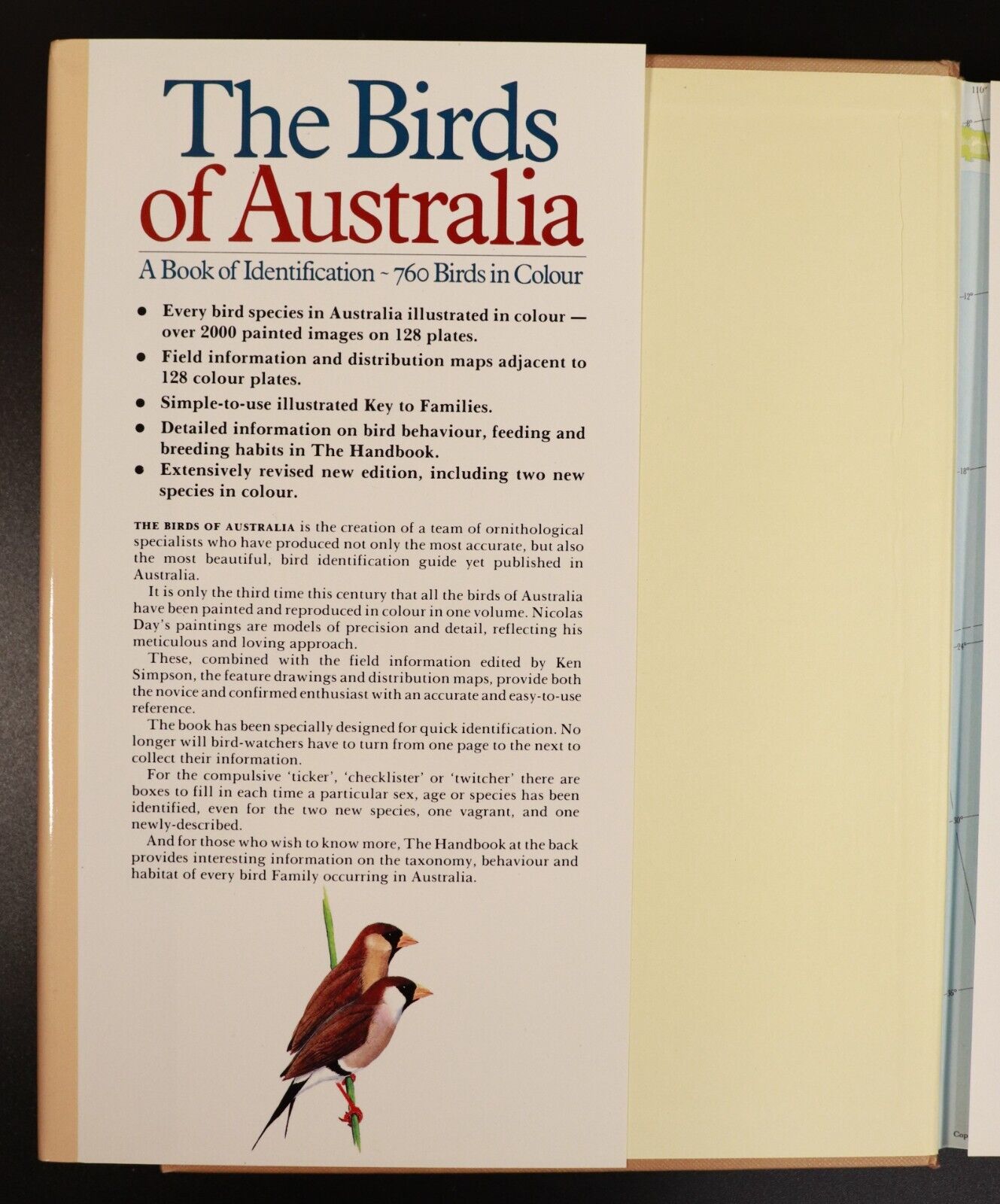 1986 Birds Of Australia by Ken Simpson Illustrated Wildlife Reference Book