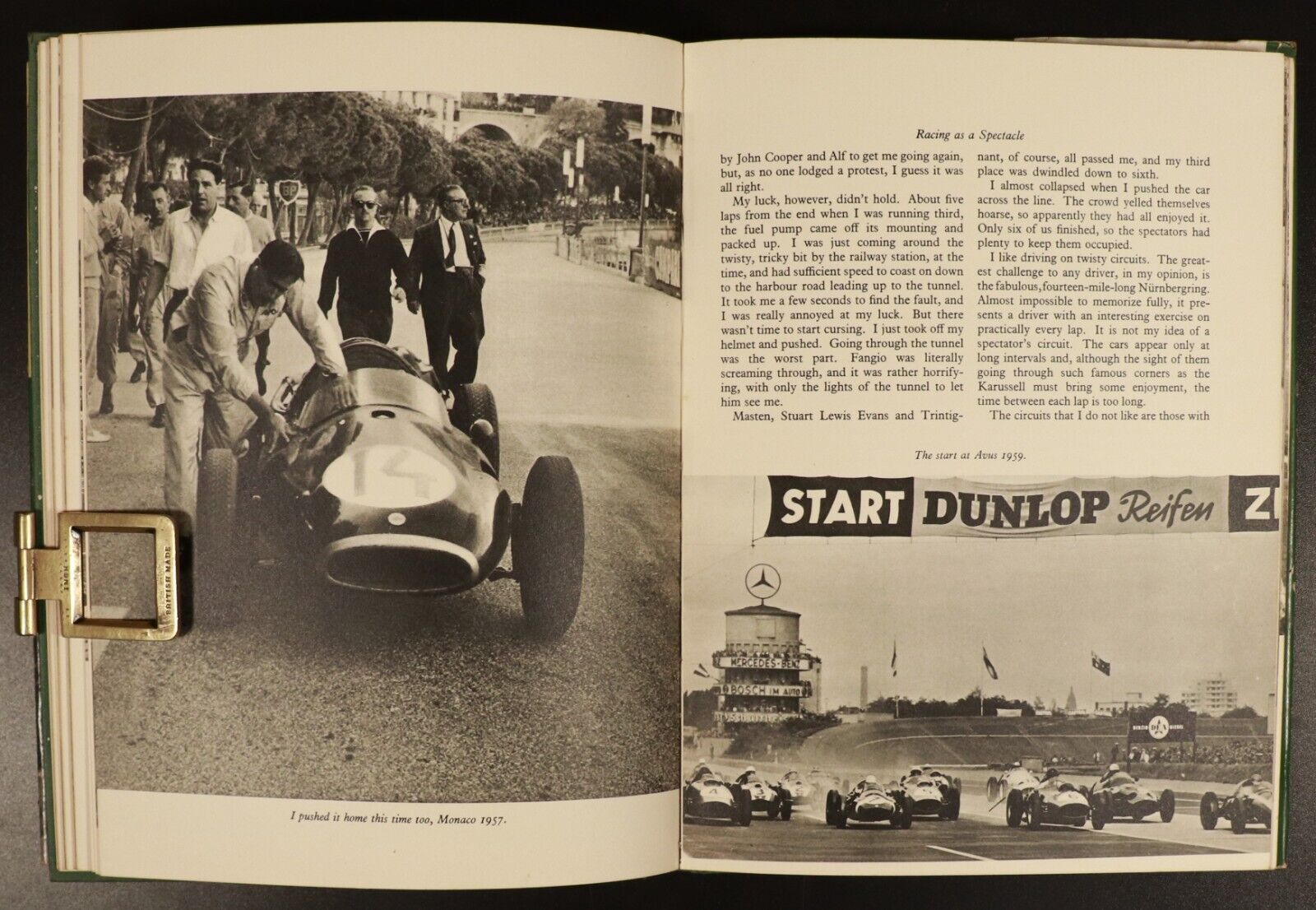 1960 Jack Brabham's Motor Racing Book Vintage Automotive Book Car Racing